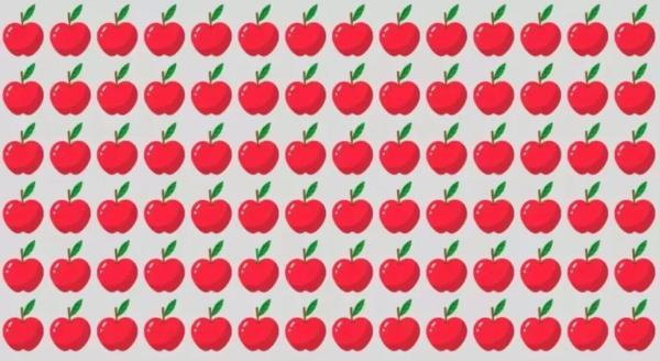 معمای سیب قرمز؛ آیا می توانید سیب متفاوت را در 24 ثانیه تشخیص دهید؟